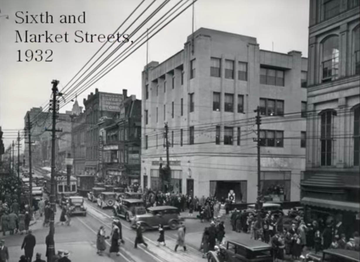 6th and market streets Wilm De 1932