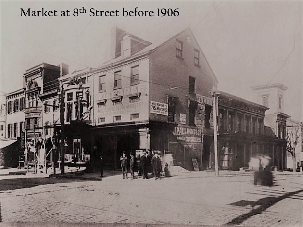 8th and Market Streets WILM DE in 1906