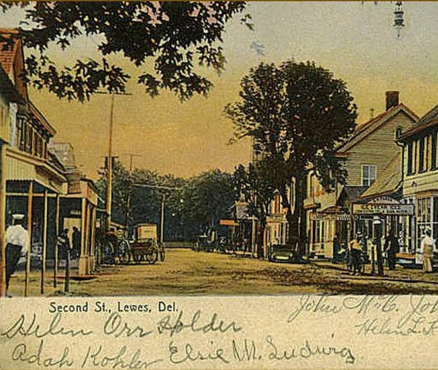 2ND STREET IN LEWES DE IN 1909