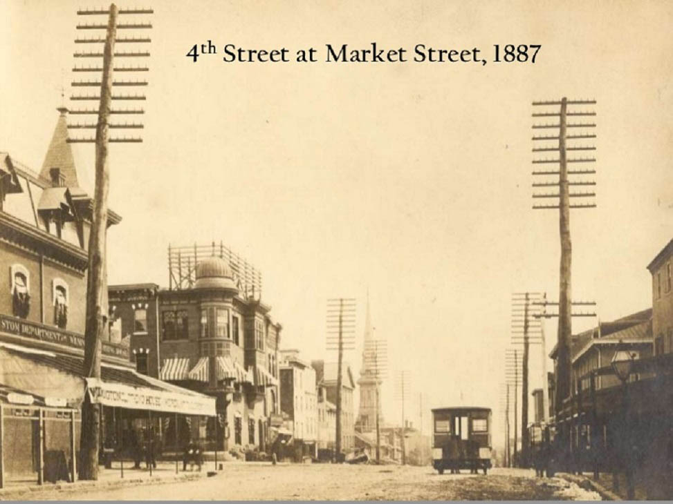 4th Street at Market Street Wilmington Delaware 1887