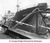 395 ton freighter SS Waukegan rammed and destroyed the 13 year old St Georges Bridge DE 01-10-1939