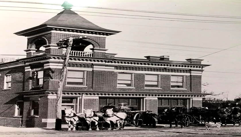 25th and Market Streets Fire Department in Wilmington Delaware circa early 1900s