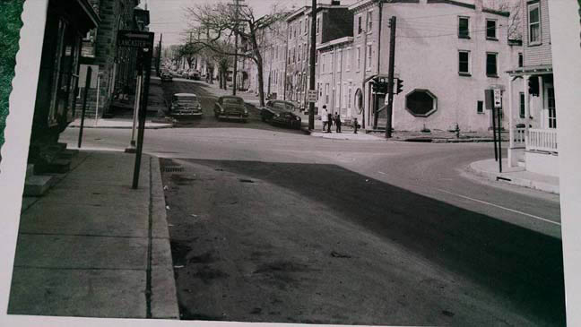 ADAMS STREET BEFORE IT WAS TORN DOWN IN 1960s - C