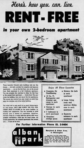 ALBAN PARK OLD HOUSE AD 01-10-1964