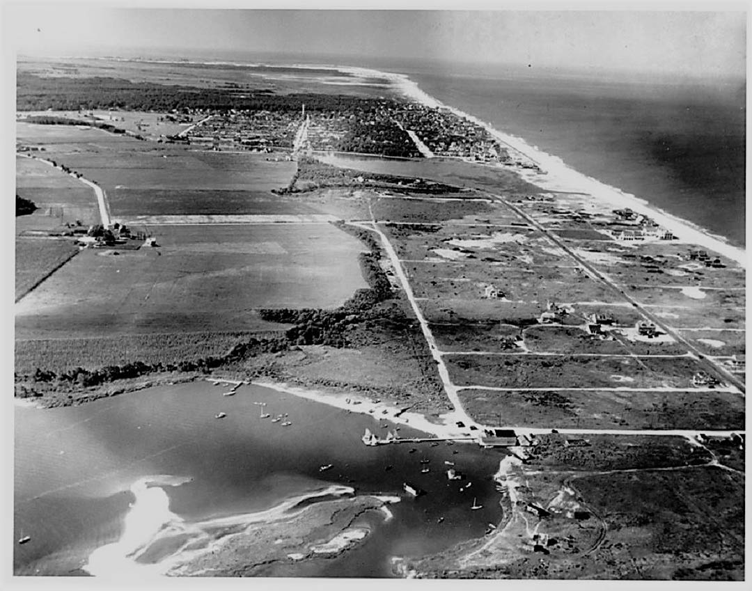Aerial photo of Dewey Beach DE in 1936