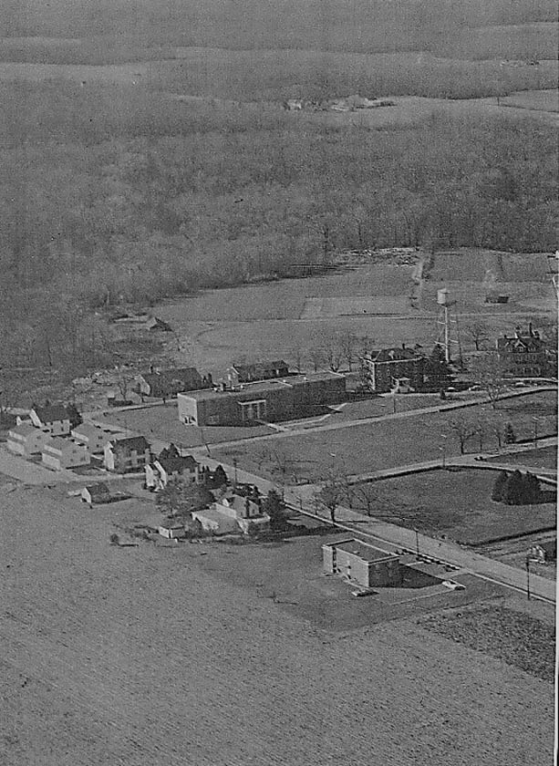 Aerial view of Delaware State College in 1960
