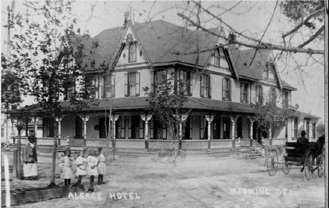 Alsace Hotel Wyoming De circa late 1800s