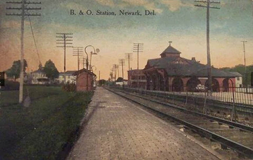 B AND O TRAIN STATION NEAR DEER PARK IN NEWARK DE CIRCA