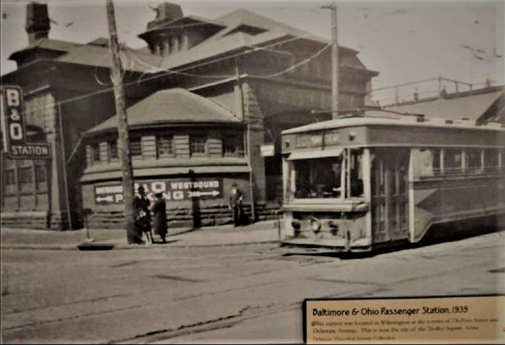 B and O Passenger Train Station on Delaware Ave in WILM DE 1939