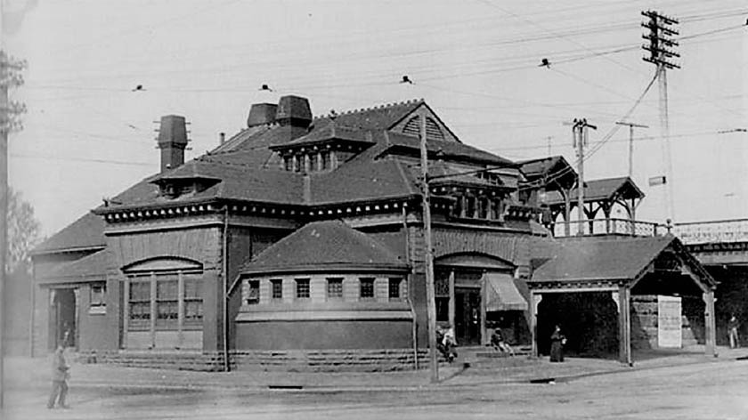 B and O Railroad station on Delaware Ave in WILM DE late 1800s