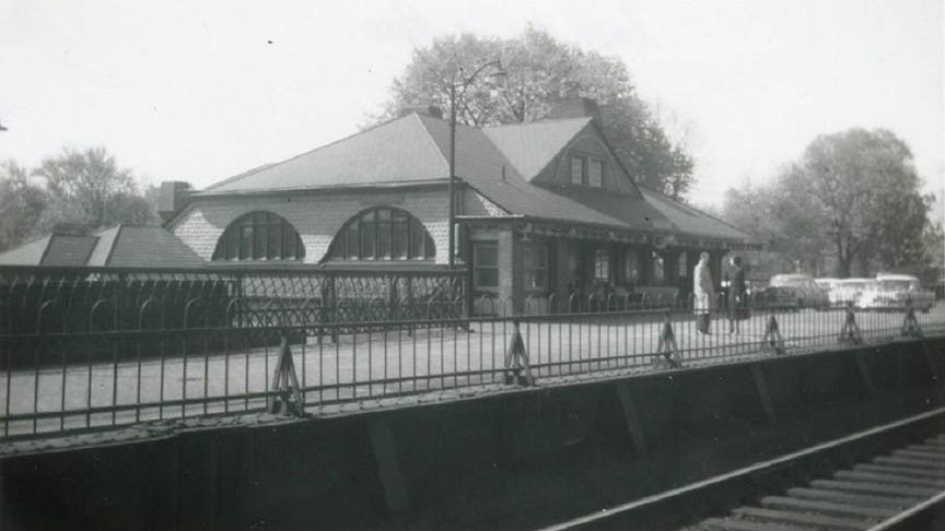 B and O Station located at Delaware Avenue in WILM DE 1950s