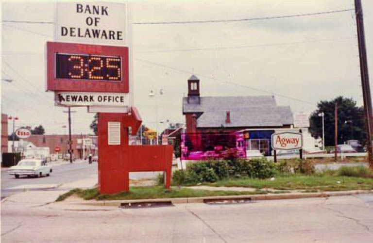 BANK OF DELAWARE ON MAIN STREET IN NEWARK DE 1960s