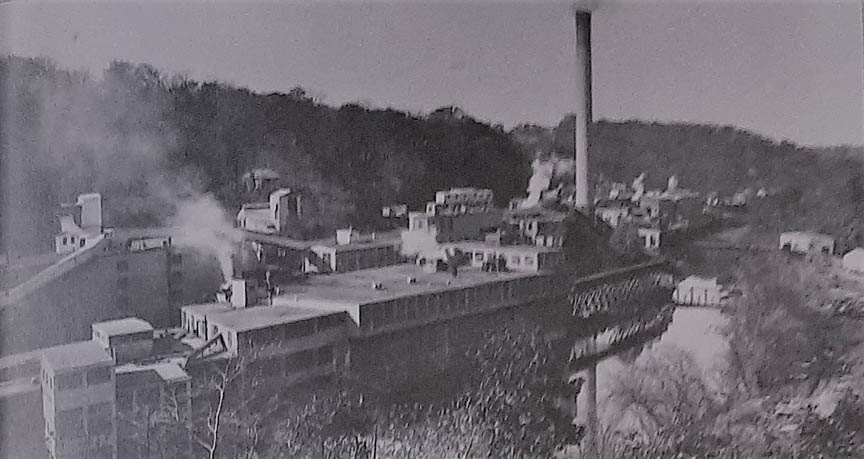 BANKCROFT COTTON MILL ALONG THE BRANDWINE RIVER IN WILMINGTON DE CIRCA LATE 1800s
