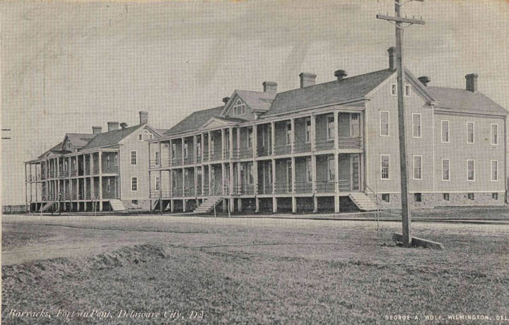 BARRACKS AT FORT DUPONT IN DELAWARE CITY DE CIRCA 1907