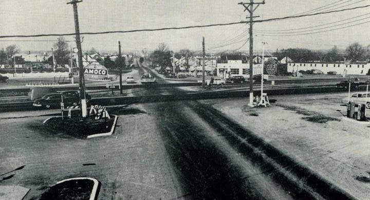 Basin Road at the intersection of RT 13 and RT 141 New Castle DE in 1954
