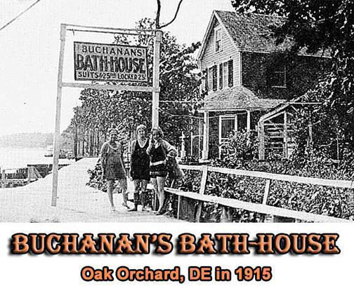 Bathers at Oak Orchard DE in 1915