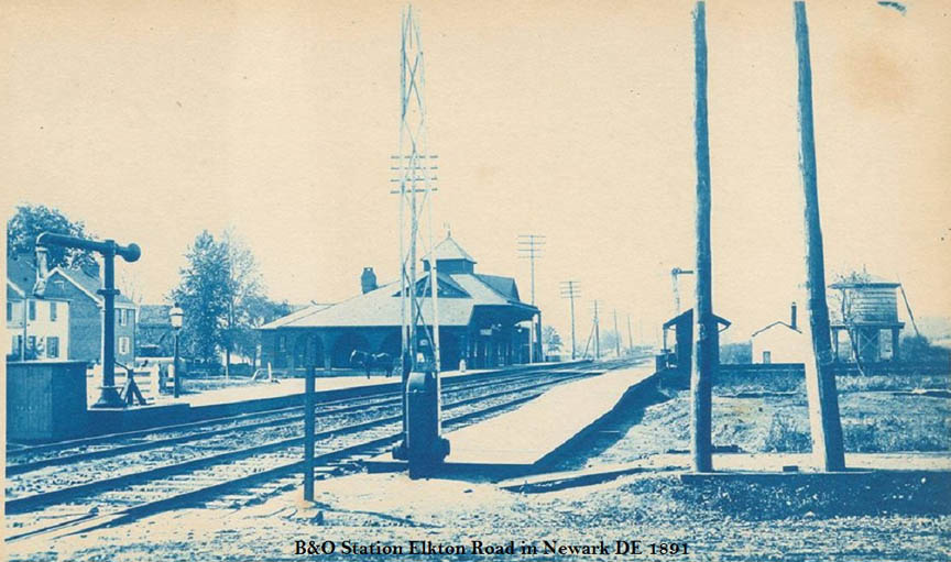 B-O Station Elkton Road in Newark DE 1891