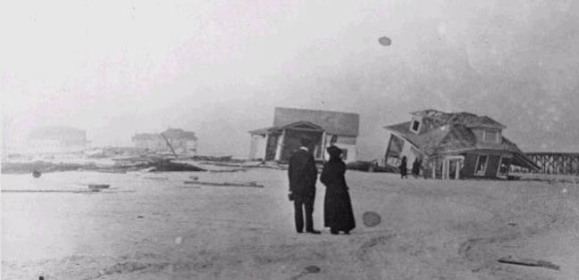 Bethany Beach DE Storm Aftermath in 1888