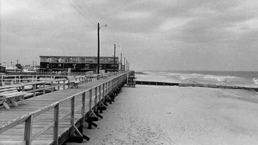 Bethany Beach DE boardwalk in April 1969