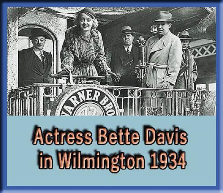 Betty Davis in Wilmington DE promoting 42nd st movie 1934