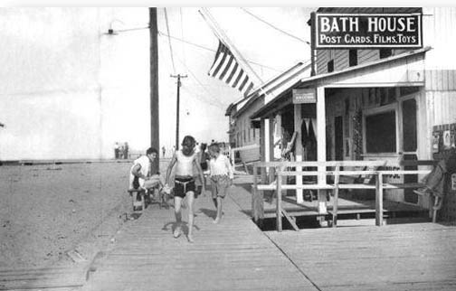 Boardwalk of Bethany Beach DE circa 1940s