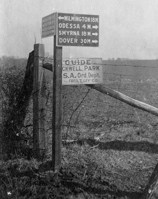 Boyd's Corner DE road sign 1917