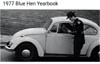 Blue Hen 1977 yearbook photo of Delaware cop stop of VW