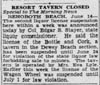 Bottle and Cork in Dewey Beach liquer License article in TMN June 15th 1946