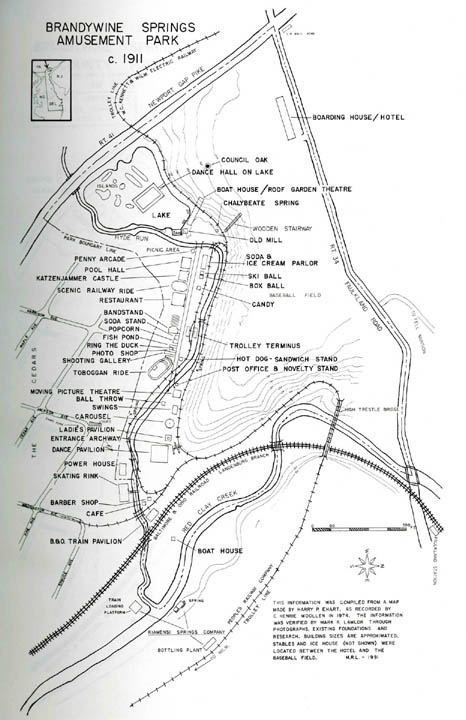 BRANDYWINE SPRINGS MAP 1911