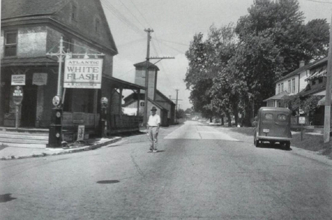 Christiana Inn looking down West Main Street in Christiana DE circa 1920s