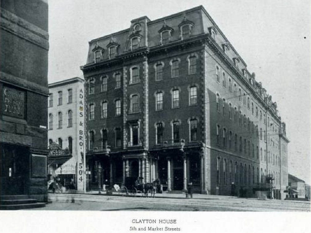CLAYTON HOUSE 5TH AND MARKET STREETS WILM DE CIRCA EARLY 1900s