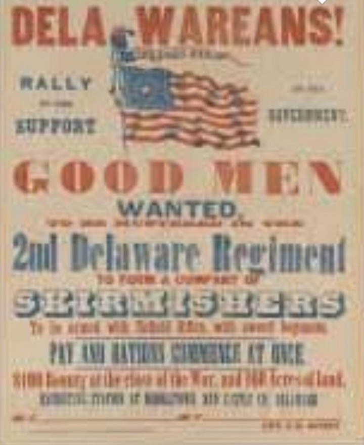 Civil War Ad for Delaware 