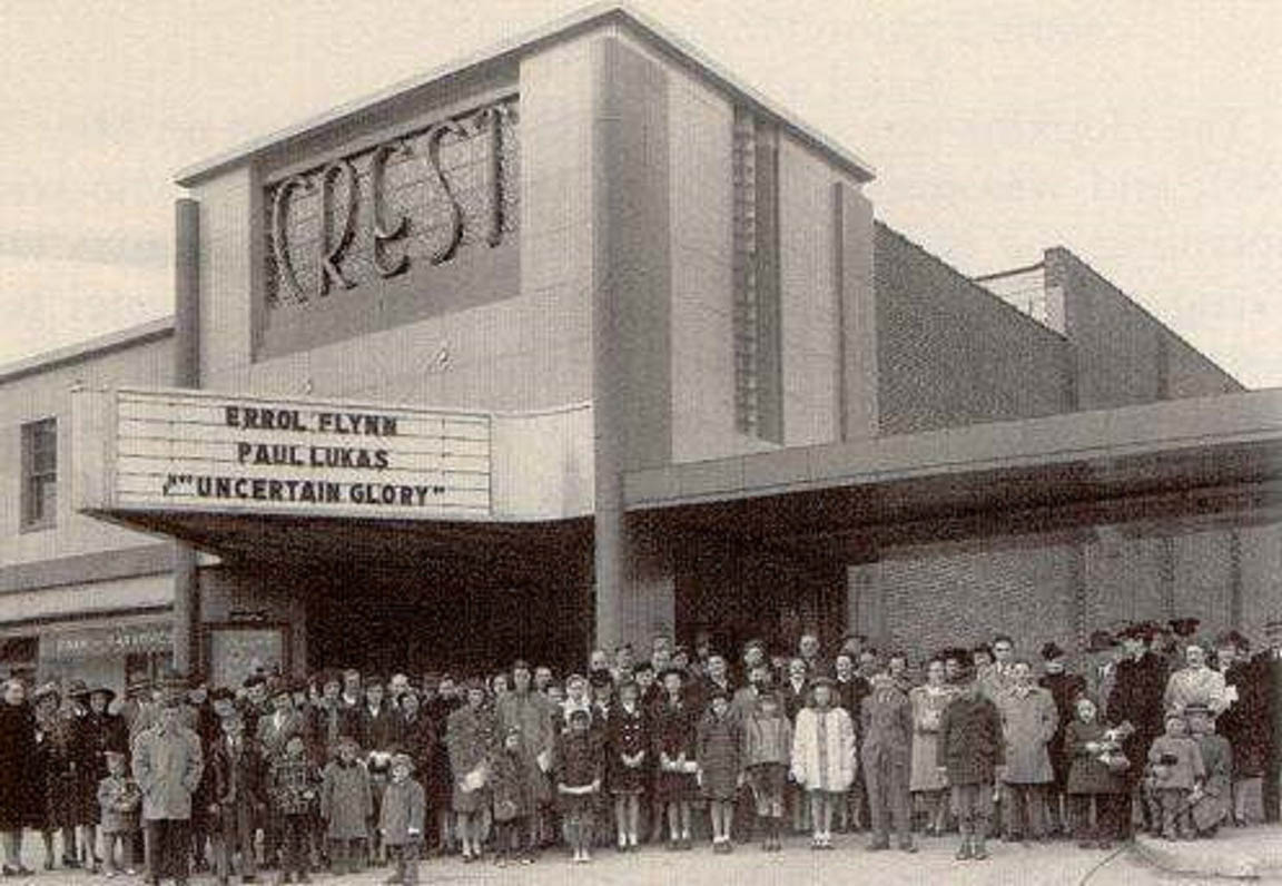 Crest Theater Boxwood Road & Maryland Avenue Wilmington Delaware Operated from the 1940s to 1960