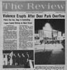DEER PARK RIOT NEWS ARTICLE ON MAIN STREET NEWARK DE 1974