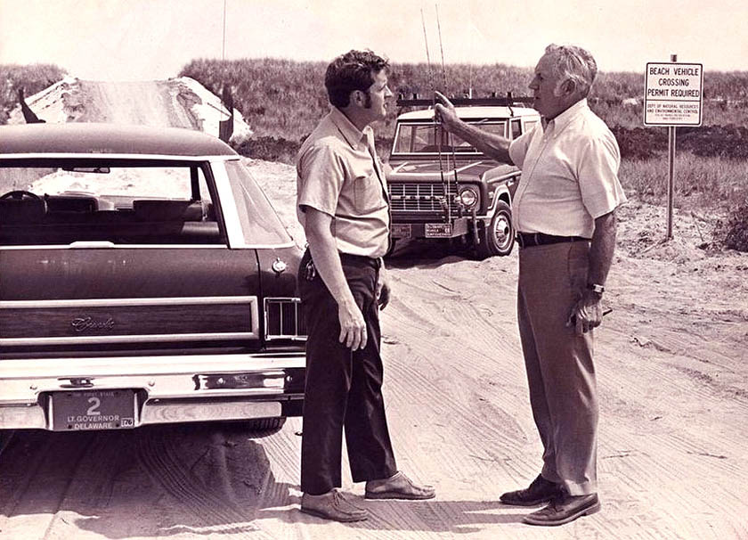 Delaware Lt Governor Eugene Bookhammer on the right circa 1970s