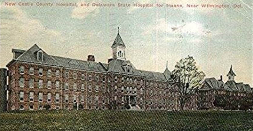 Delaware State Hospital on RT 13 in South Wilmington DE circa