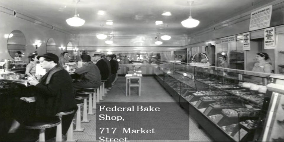 FEDERAL BAKE SHOP AT 717 MARKET STREET IN WILMINGTON DE CIRCA 1930s