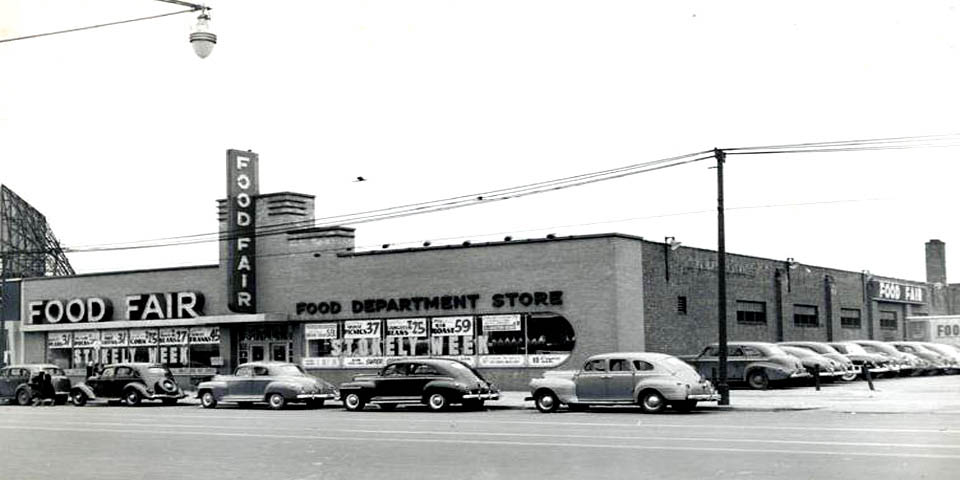 Food Fair where the Waterfall Hall is now on the Philadelphia Pike in Wilmington DE 1940s