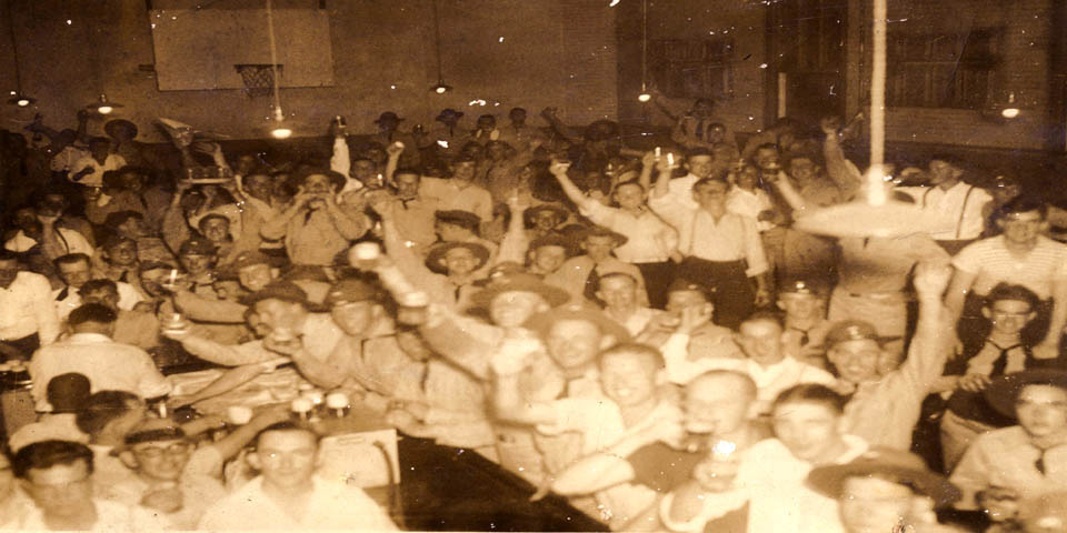 Fort DuPont in Delaware celebrating the end of prohibition circa 1933