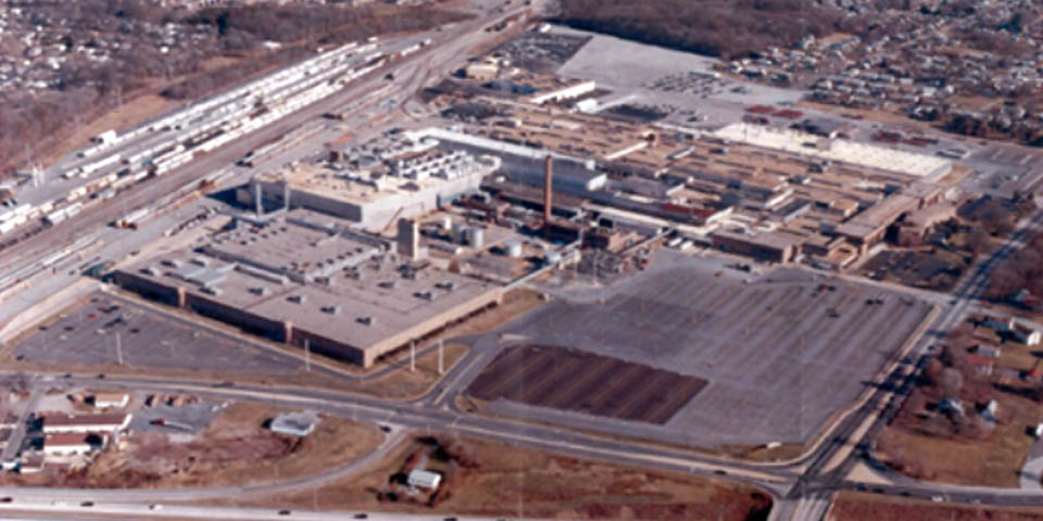 General Motors Plant aerial view on Boxwood Road Wilm DE circa