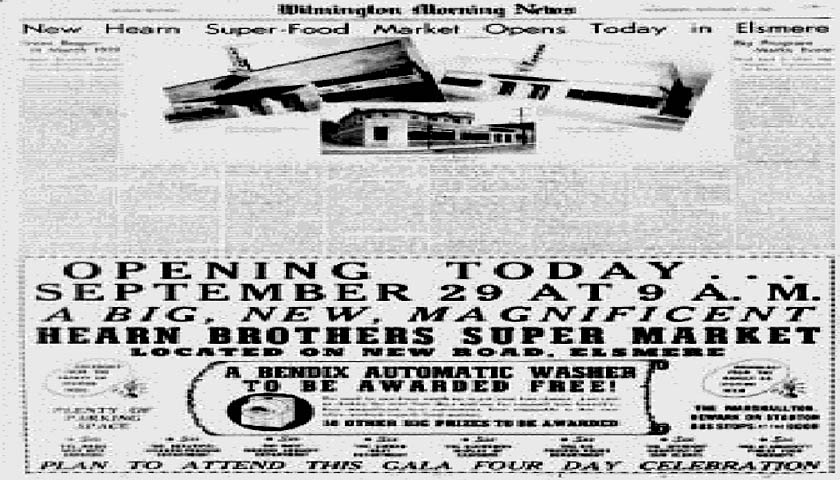 Hearns store in Elsmere  - Wilmington Delaware Morning News AD on SEPTEMBER 29TH 1948