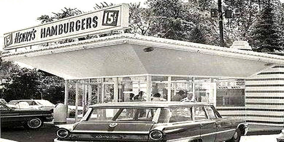 Henrys Burgers on Main Street in Stanton DE 1950s