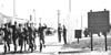 Happy soldiers are discharged at Fort Miles Separation Center - now Cape Henlopen State Park DE October 15th 1945