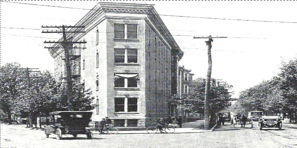 Jefferson Street intersects with 11th and Delaware Avenue in Wilmington DE 1920s