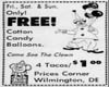 JACK IN THE BOX PRICES CORNER AD IN WILMINGTON DE Morning News 6-21-74