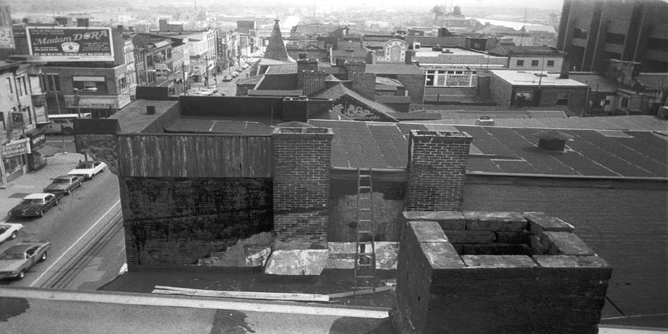 MARKET STREET FROM A ROOFTOP IN WILMINGTON DELAWARE 1974 - 1