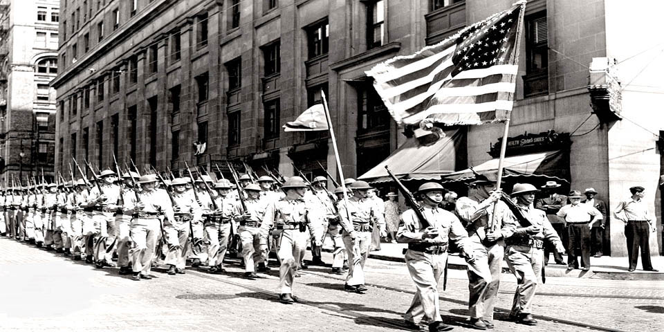 Memorial Day Parade on Market Street in Wilmington Delaware 5-3-1941