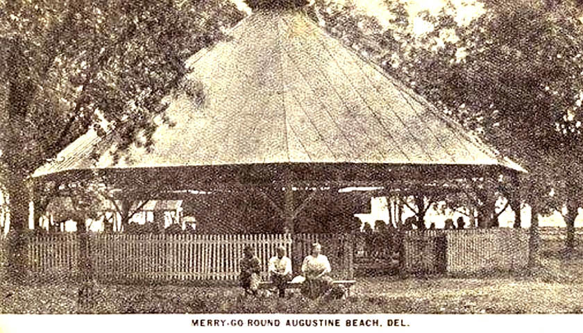 Merry-Go-Round in Augustine Beach Delaware circa early 1900s