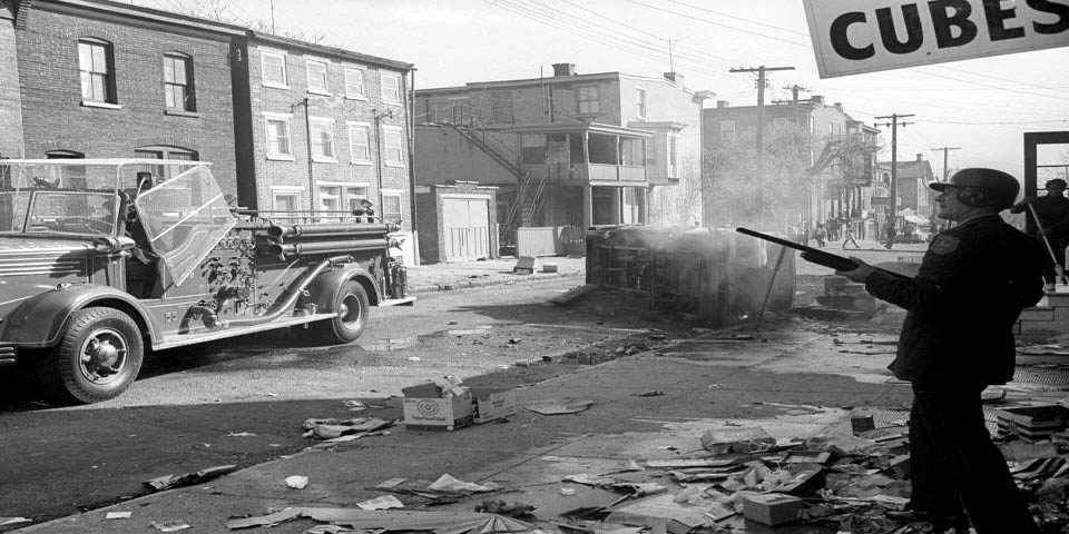 MLK RIOTS IN WILMINGTON DELAWARE STREET MESS 1968