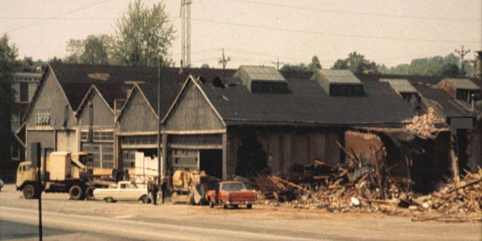Old Car Barn on Delaware Avenue at Du Pont Street in Wilmington Delaware 1974